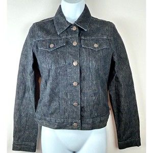 Polo Jeans Ralph Lauren Cotton Black Denim Jacket Size XS